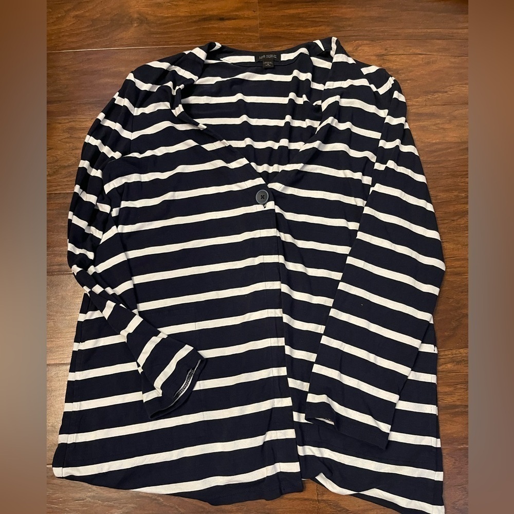 J.Jill Wearever Collection One Button Cardigan Size MP